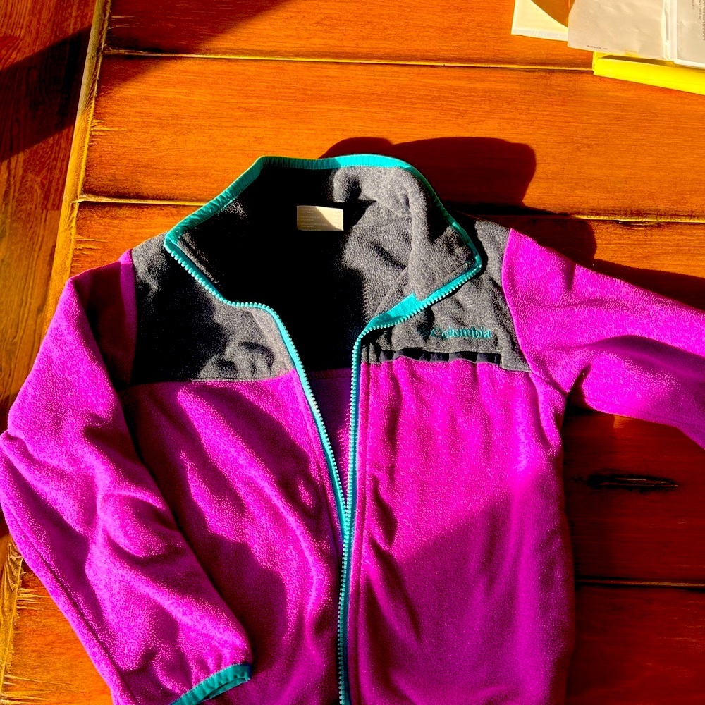 Girls Columbia fleece size 6/7